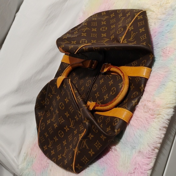 FLASH SALE! Auth Louis Vuitton Beautiful Monogram Keepall 45 Travel Boston Bag - Picture 16 of 16